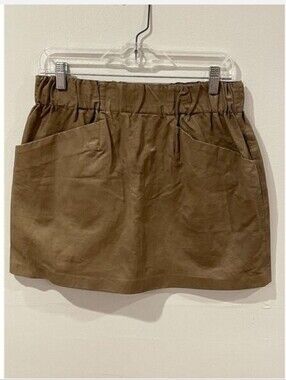 Zara Brown Mini Skirt with Front Pockets Size 10